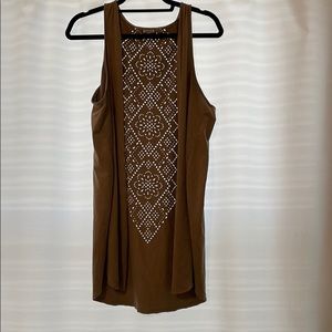 Light Brown Suede Vest